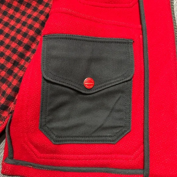 Vintage Polo Ralph Lauren Wool Mackinaw Cruiser Ski Togs Jacket Red Men’s Medium - Picture 12 of 12